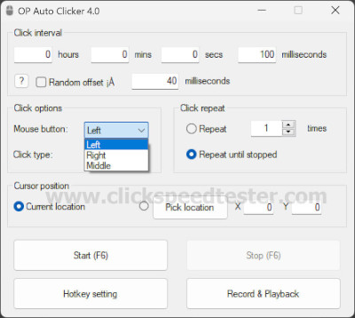 Auto Clicker for Windows